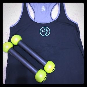 Zumba workout racerback top