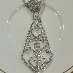 Beautiful rhinestone neck tie