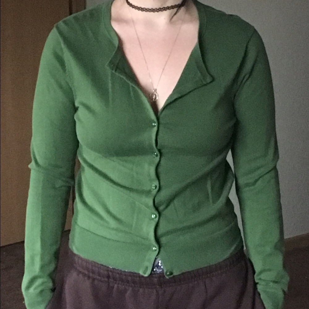 Green Cardigan