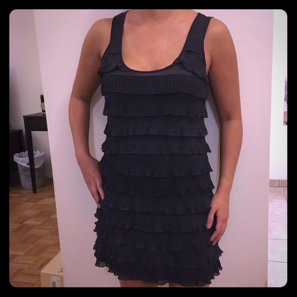 H&M layered dark gray dress