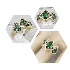 925 SILVER RING 6g - Sz 8.5