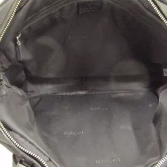 GUCCI nylon & leather SATCHEL purse RETAIL $1200 - Picture 3 of 4