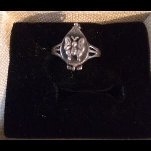 Poison ring sterling silver