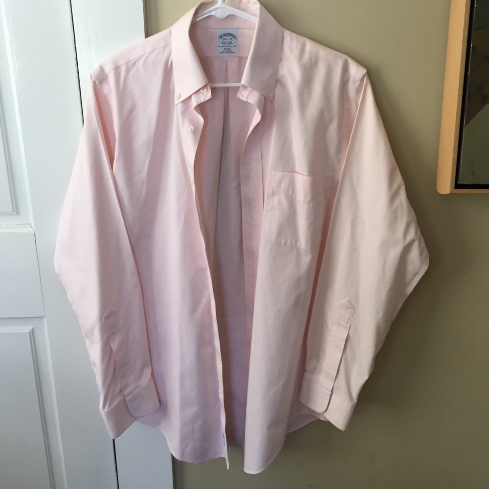 Pink Brooks Brothers Slim Fit Shirt
