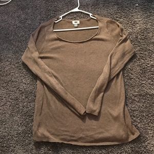 light brown sweater