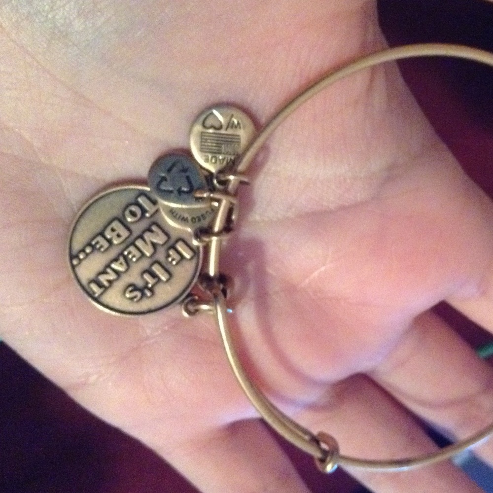 If it's meant to be Alex and ani quote bangle