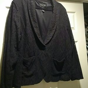 lace fully lined blazer