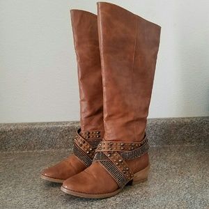 Studded wide calf Boots | Not Rated | 8.5
