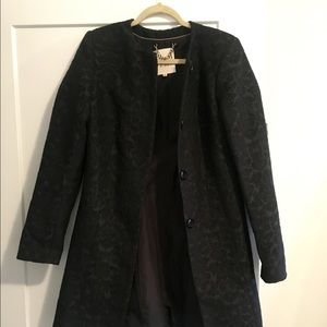 BB Dakota Jacquard Black Peacoat