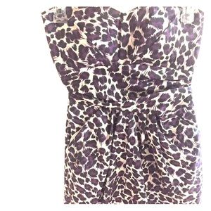 Charlotte Russe strapless cheetah dress
