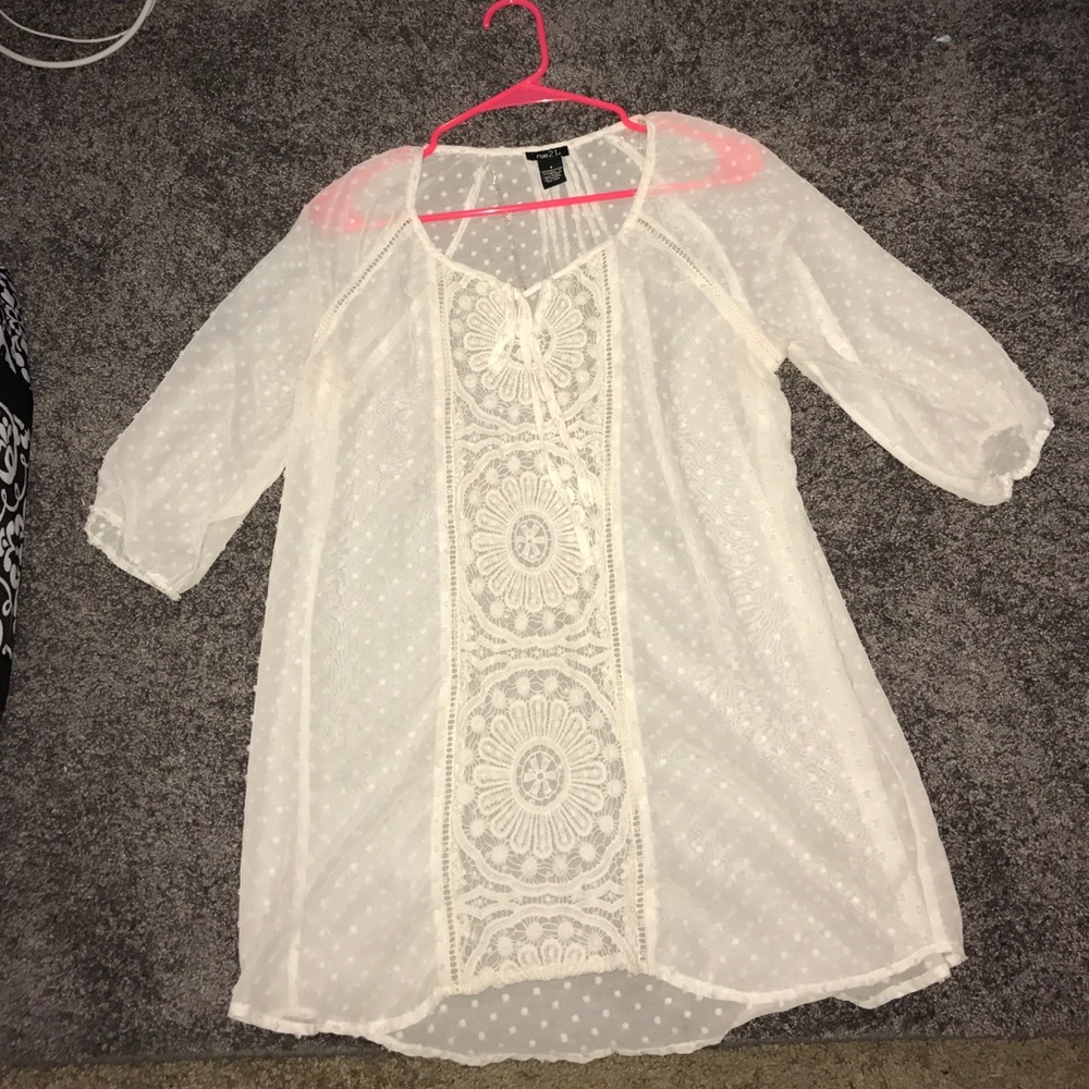 Sheer Rue 21 Blouse