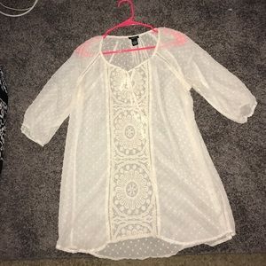 Sheer Rue 21 Blouse