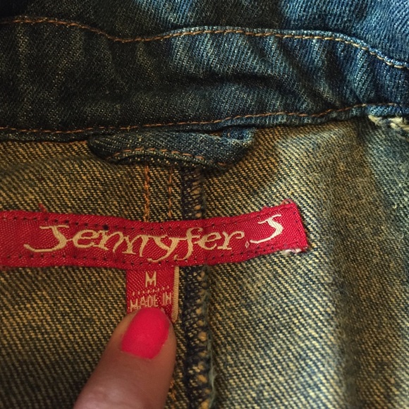 Jennyfer J women's denim jacket size Medium - Picture 3 of 4