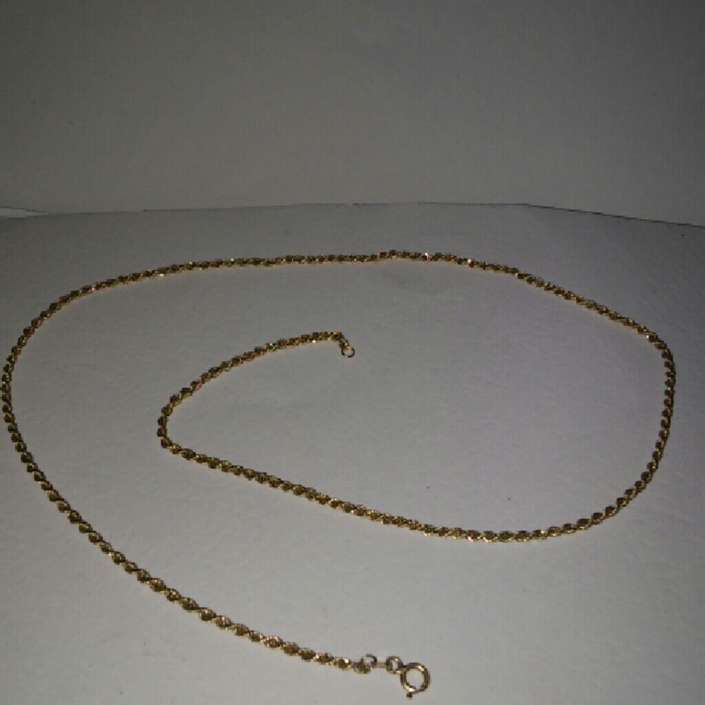 ❤ 12 HR. SALE! Ends Midnight Solid Gold Rope Chain