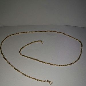 ❤ 12 HR. SALE! Ends Midnight Solid Gold Rope Chain