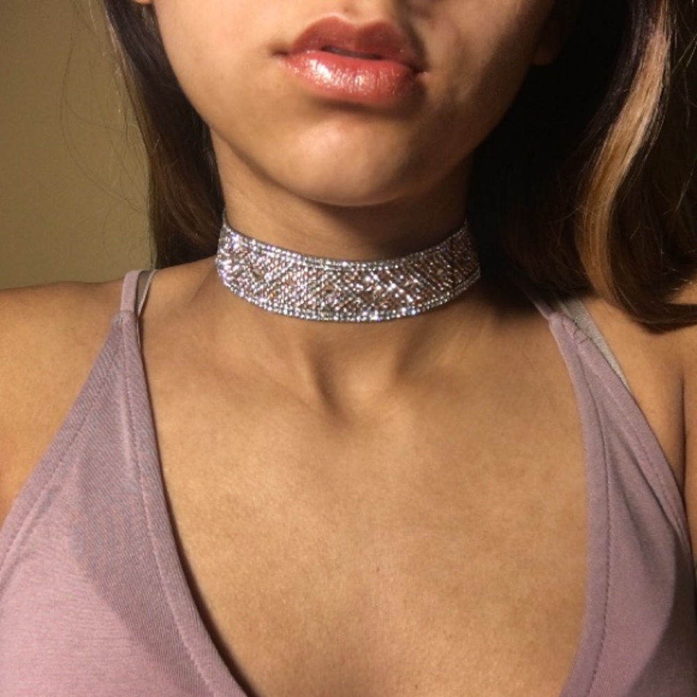 Czeck encrusted crystal choker