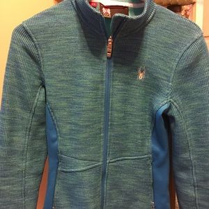 Spyder core sweater light jacket size small.