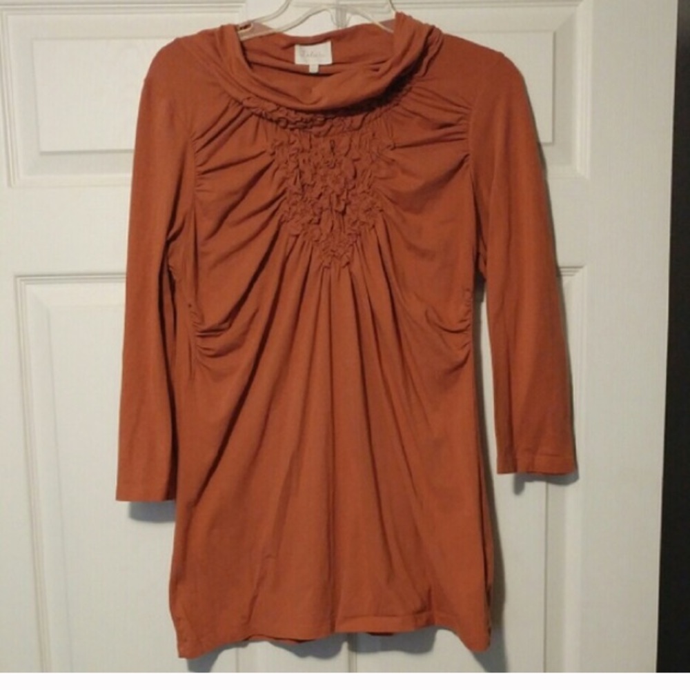 Delete Burnt Orange long sleeved top