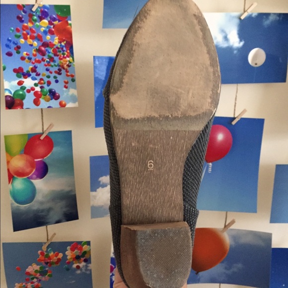 Comfy blue black canvas-like booties by Bucco! - Picture 4 of 4