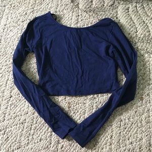 Long sleeve crop top! Never worn.
