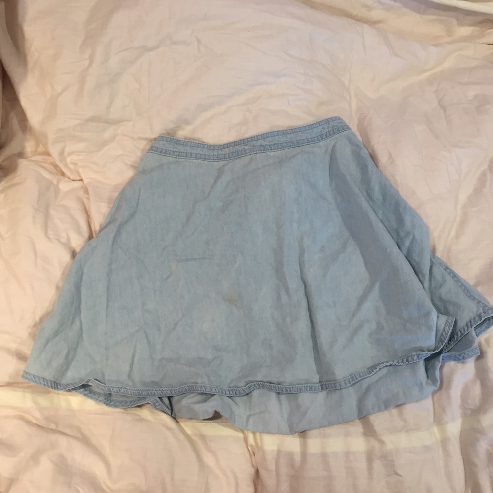 denim circle skirt