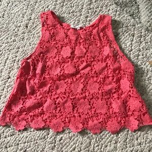 Beautiful see-through crop top.