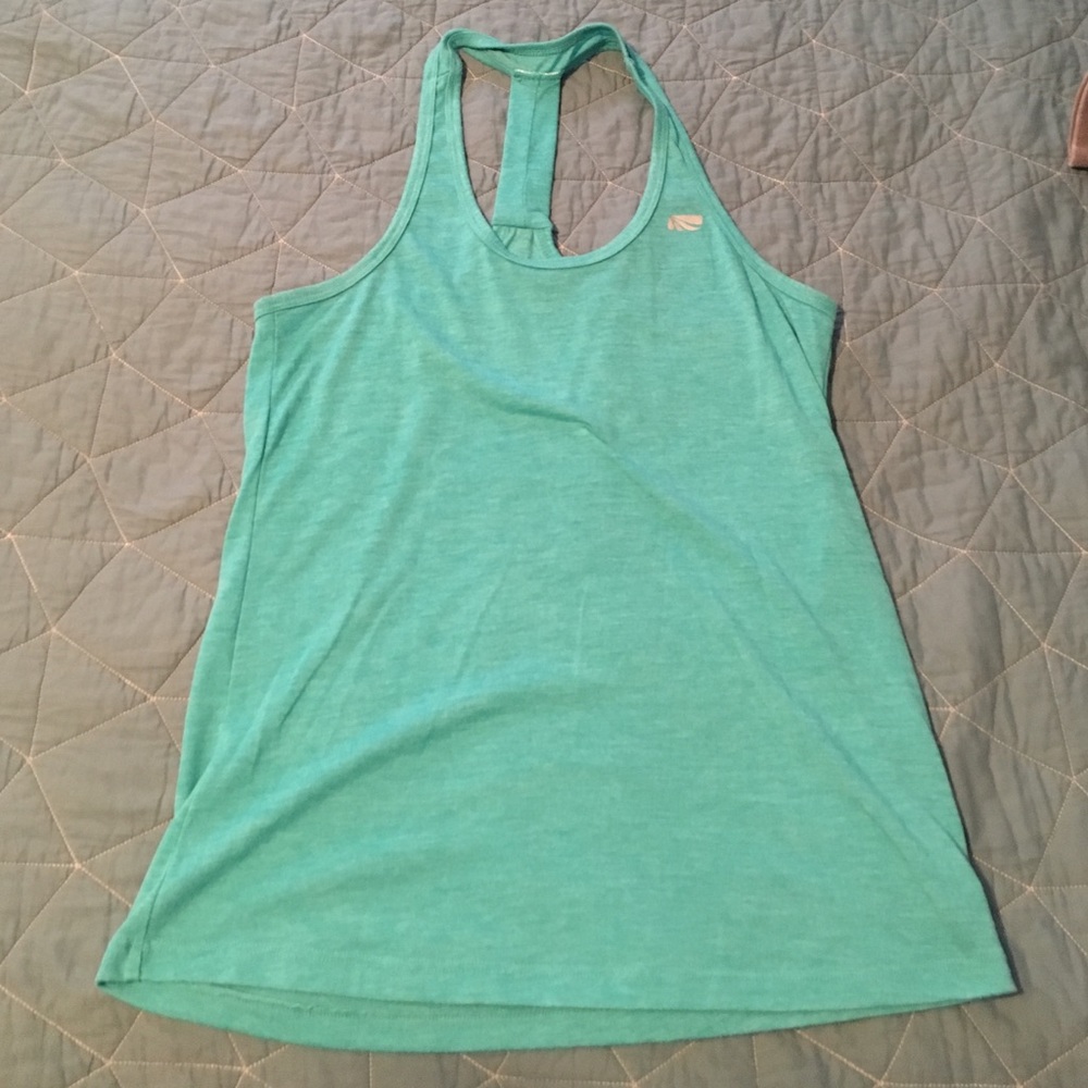 Teal dri fit tank top