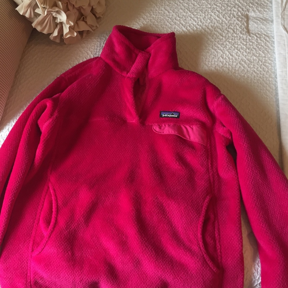 Patagonia fuzzy fleece pullover