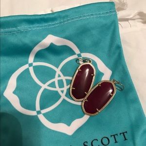 Maroon Kendra earrings