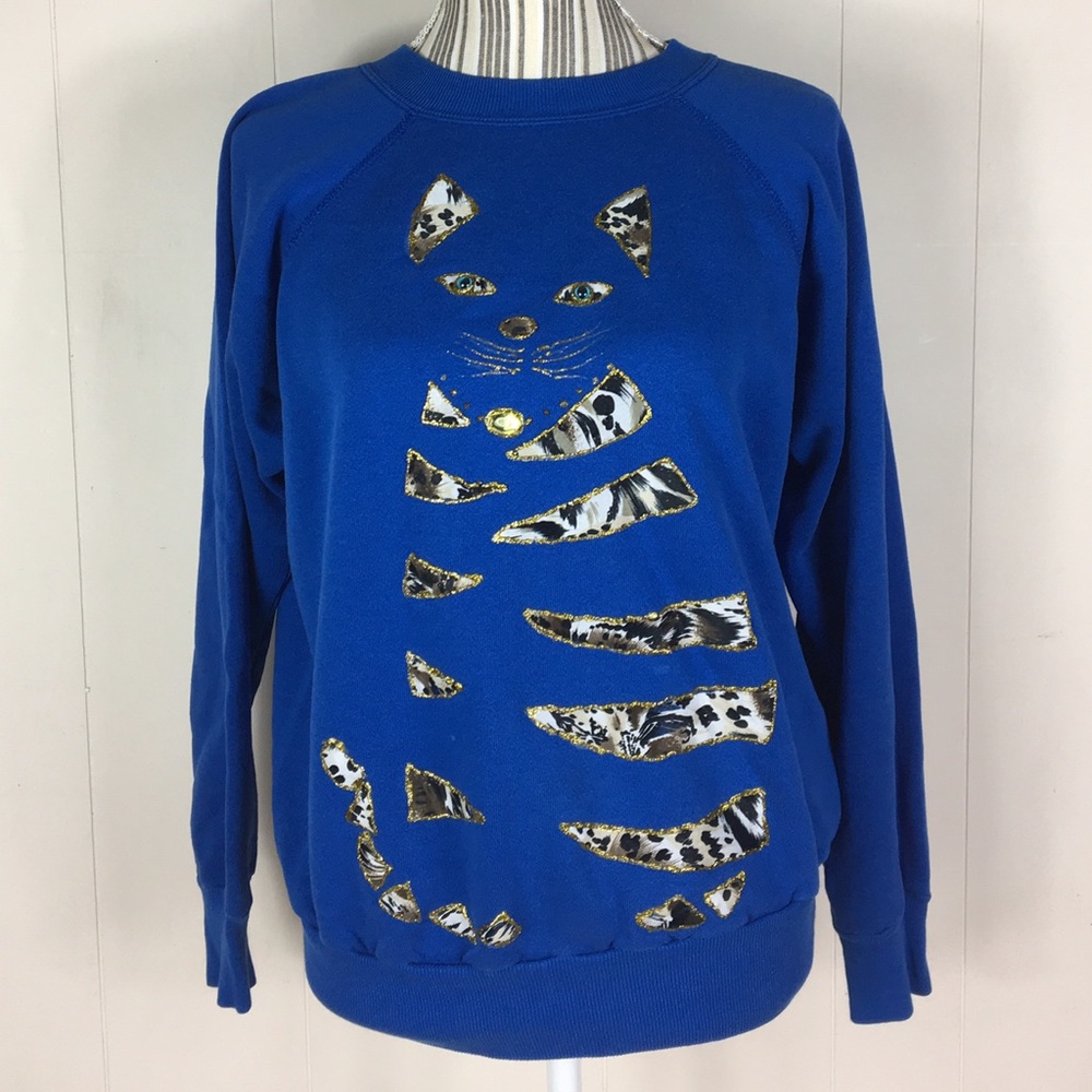 Vintage 90's Pannill Cat Sweater