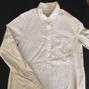 J.Crew Pinstripe Summer Pop-Over