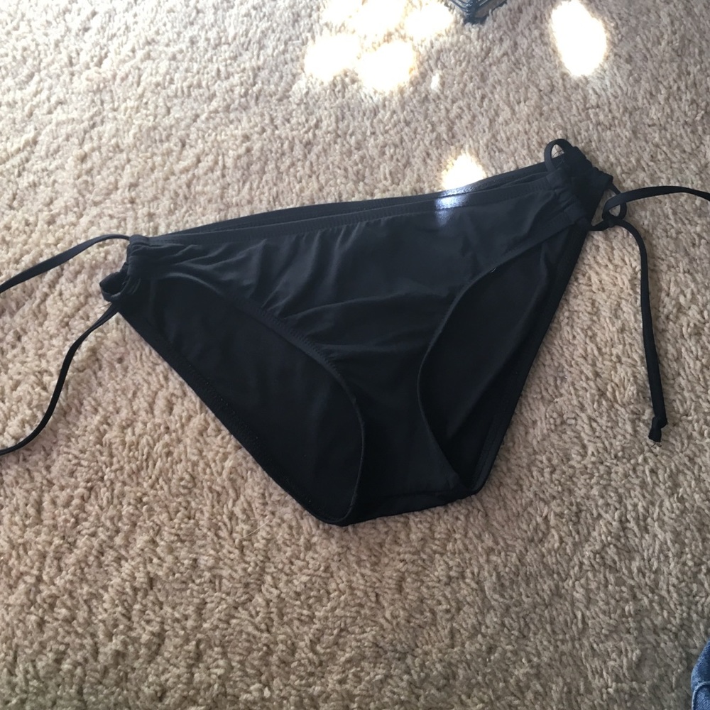 black bikini bottoms