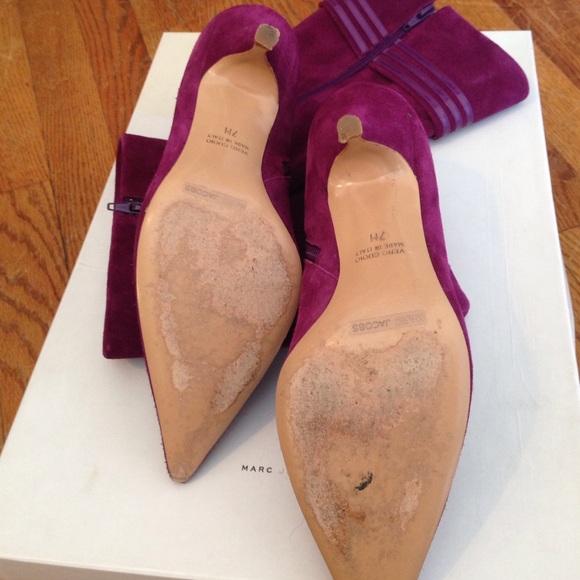 Marc Jacobs purple boots  size 7 - Picture 2 of 3
