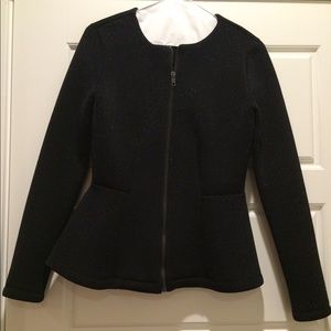 Black peplum jacket