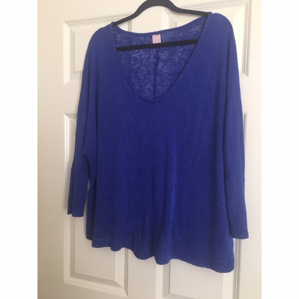 Royal blue oversized sweater