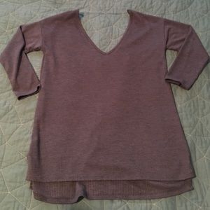 Navy blue 3/4 sleeve sweater