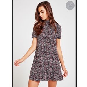 BCBGeneration Geometric Turtleneck Dress