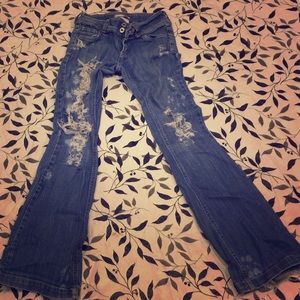 Distressed denim