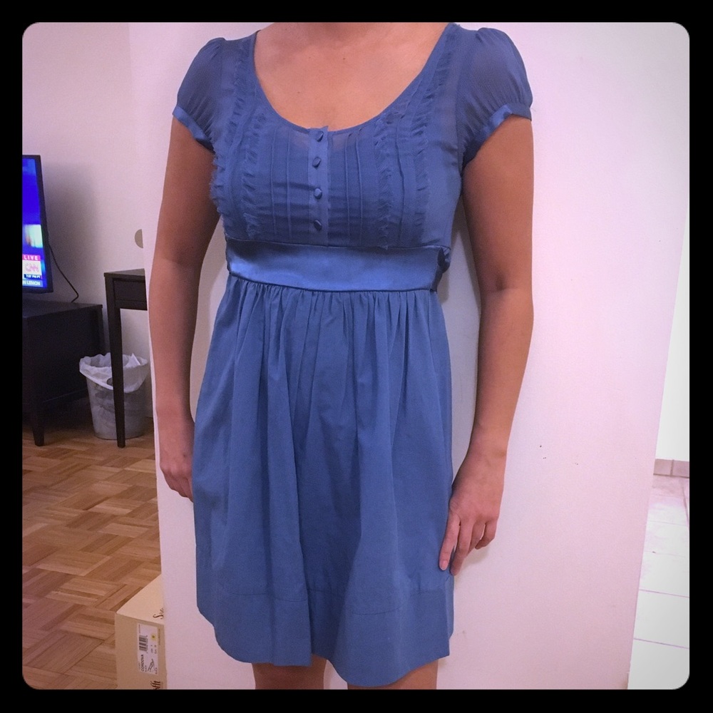 Kimchi Blue blue summer dress with tux front