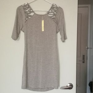 Sexy Open Back Short Jersey Dress