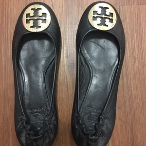 Tory Burch Black Ballet Flats