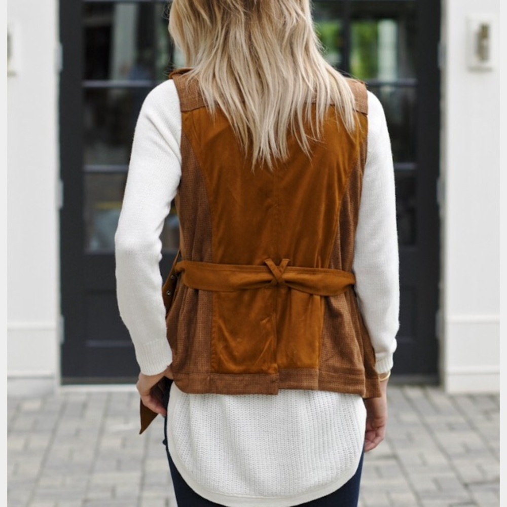 Greylin brown vest.