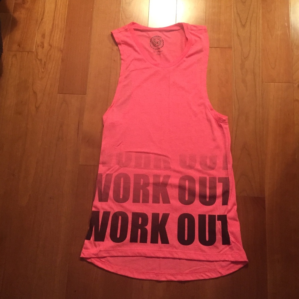 'Work out' tank