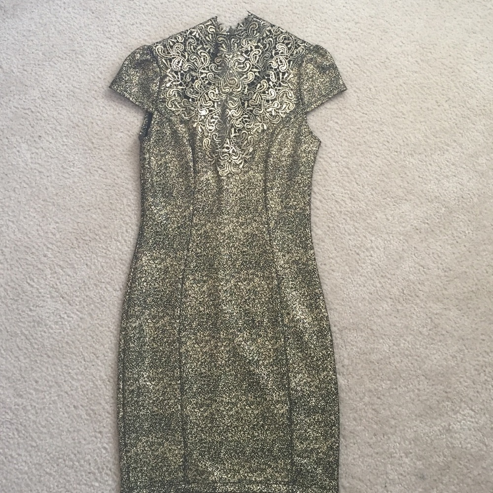 Beautiful privy gold cocktail dress