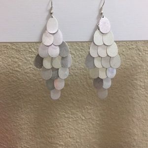 Silver chandelier earrings