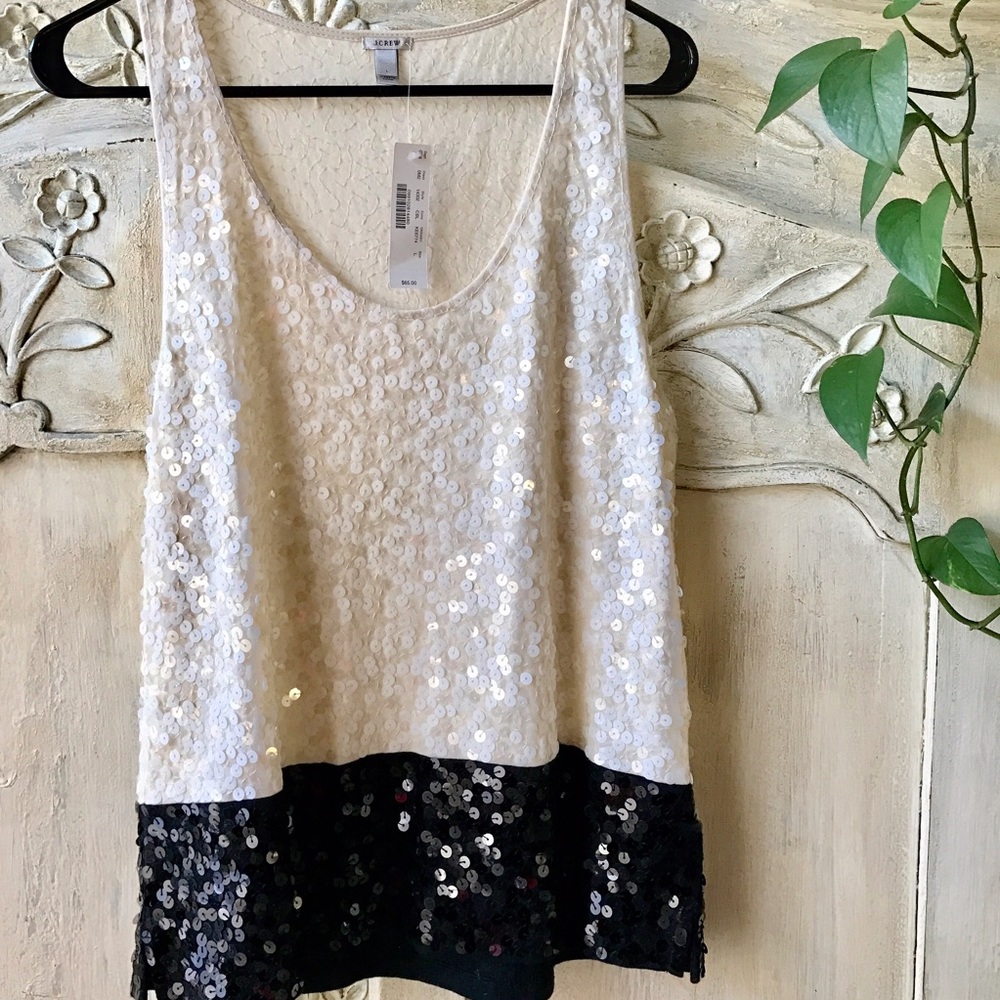 NWT JCrew Sequined Tank