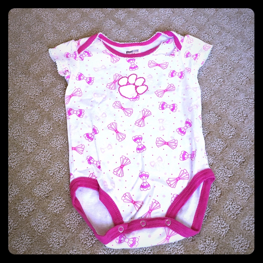 NWOT Clemson Girl Onesie