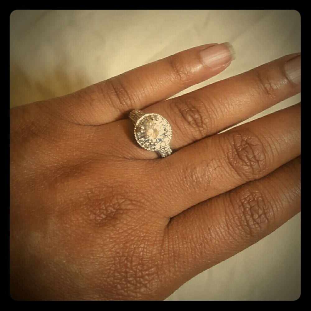 Faux Platinum Ring by Premier