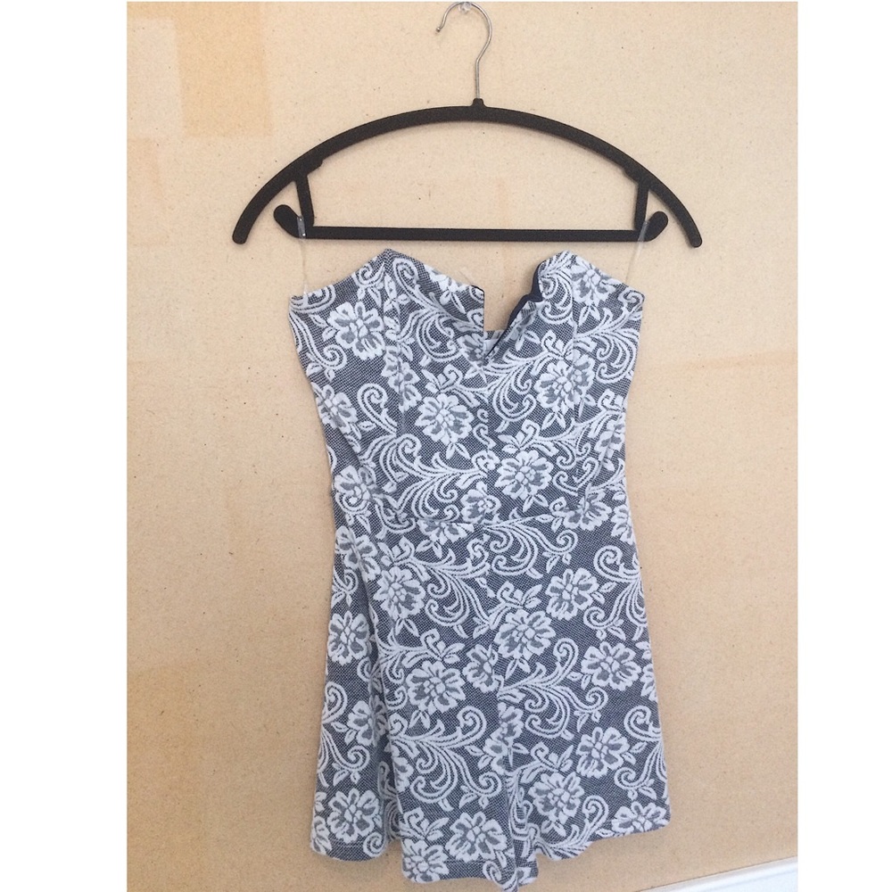 Stella Laguna Beach Navy Lace Romper