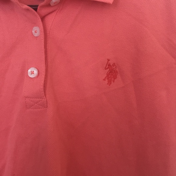 U.S Polo Assn. Pink Half Button Shirt - Picture 3 of 4
